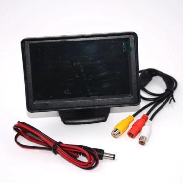 Imagem de Monitor De Carro Dobrável HD De 4,3 Polegadas Com Tela TFT LCD E Câmer