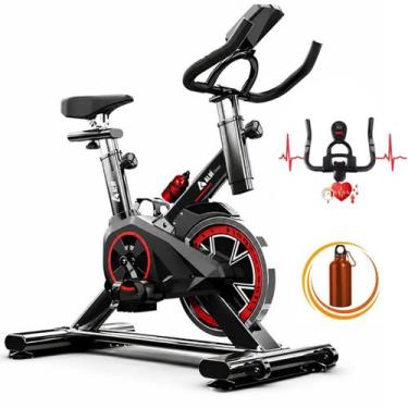 Imagem de Aluí Bicicleta Spinning Ergométrica Roda 10kg Carga Correia Silenciosa