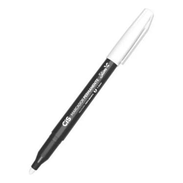Imagem de Marcador Permanente Cis Slim Branco - Sertic