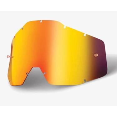 Imagem de Lente Oculos 100% Racecraft 2 Accuri 2 Strata 2 Vermelho