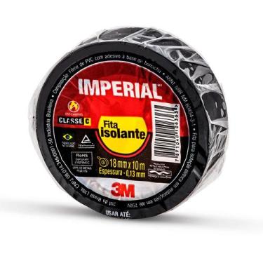 Imagem de Fita Isolante Anti Chama 10M Preta Imperial