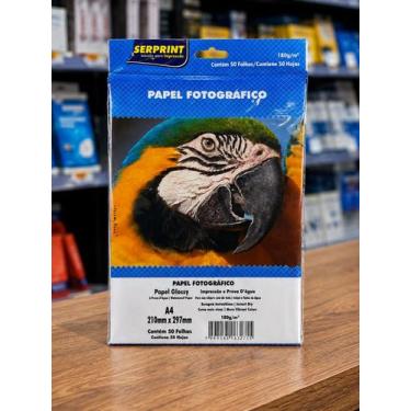Imagem de Papel Fotográfico 180g Glossy A4 Masterprint Kit 200 Folhas