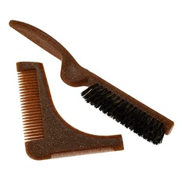 Imagem de ZKMAGIC Kit Barbeiro (Escova Barba/Pente Modelor) Eco Line Marilu