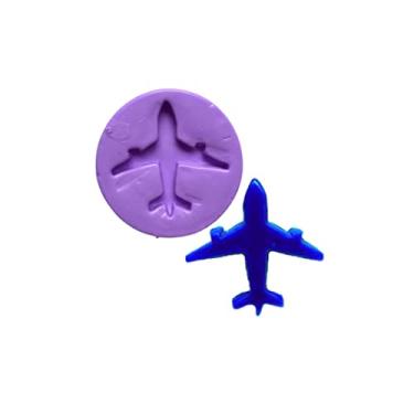 Imagem de Confeitaria dos moldes, F727 MOLDE DE SILICONE AVIÃO VIAGEM CONFEITARIA ARTESANATO