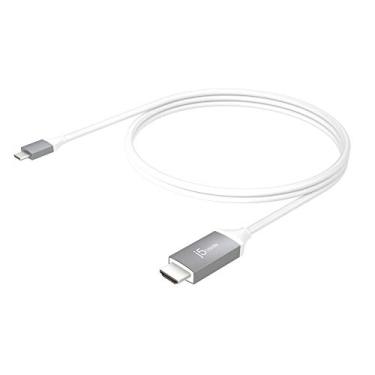 Imagem de j5create Cabo USB tipo C para 4K a 60Hz HDMI de 6 pés com certificado HDMI ATC, compatível com Thunderbolt 3/4, MacBook Pro/Air, iPad Pro, iPad Air 4, ChromeBook e mais (JCC153G)