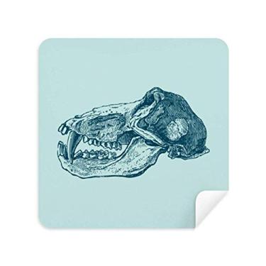 Imagem de Flank Sketch Animal Skull Óculos de pano de limpeza de tela tecido de camurça pacote com 2