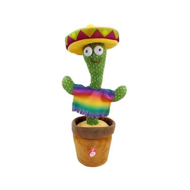 Imagem de Cacto Dançante Falante Repete A Fala Toca 120 Músicas Led