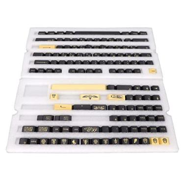 Imagem de Keycap PBT, conjunto de teclas de sublimação de 5 lados 132 teclas para teclado mecânico de mesa