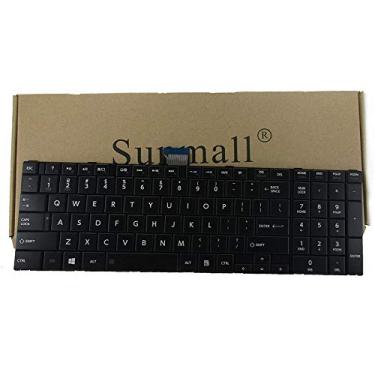 Imagem de SUNMALL Teclado de substituição para Toshiba Satellite C850 C855 C855D L850 L855 L855D L875D P850 P875 P855 Layout preto dos EUA (6 meses de garantia)