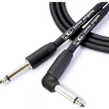 Imagem de Cabo Santo Angelo Guitarra P10 Mono + P10 Mono 0,20Mm Ninja Cable 15Ft Em L