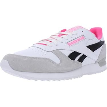 Imagem de Reebok Unissex - Adulto Cl Leather Ripple Clip Su, Branco/Cinza caveira/Solar Pi, 10.5
