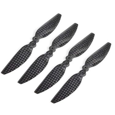 Imagem de Drfeify RC Drone Propellers, Carbon Fiber Drone Propellers Blades Accessories Compatible with DJI Mavic Mini Black(2 Pair)