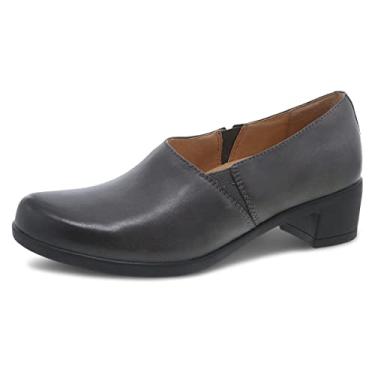 Imagem de Dansko Salto feminino Camdyn Sapatos confort veis, suporte do arco, sem cadar o, Cinza, 11.5-12