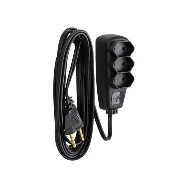 Imagem de Extensão elétrica 3 tomadas 10A 10m 2 pinos DN1657 Daneva