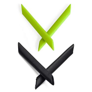 Imagem de Mryok 2 pares de meias de substituição para óculos de sol Oakley RadarLock Path XL Pitch Edge - verde e preto