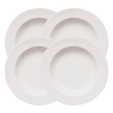 Imagem de Kit 4 Pratos Fundos Porcelana Profissional Bar Hotel Germer