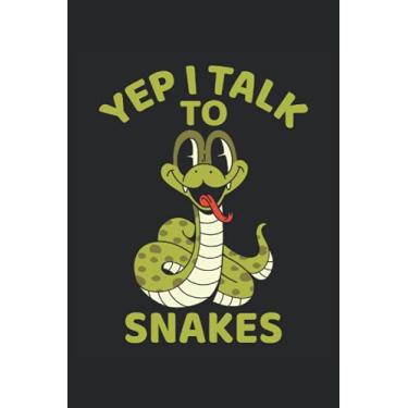 Imagem de Schlange Notizbuch: Motiv Yep I talk to snakes