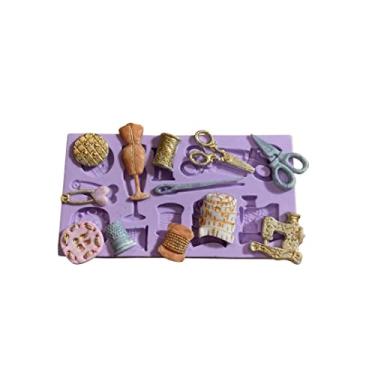 Imagem de F77 MOLDE DE SILICONE COSTURA CONFEITARIA BISCUIT