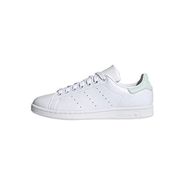 Imagem de adidas Originals Tênis feminino Stan Smith (End Plastic Waste), Branco/Verde painel/Preto, 11