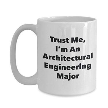 Imagem de Caneca Trust Me, I'm An Architectural Engineering Major – Caneca de café de cacau quente divertido – ideia de de Natal