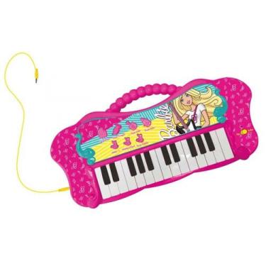 Imagem de Teclado Fabuloso Barbie Funçao Mp3 Player 4 Som Instrumentos - Barao