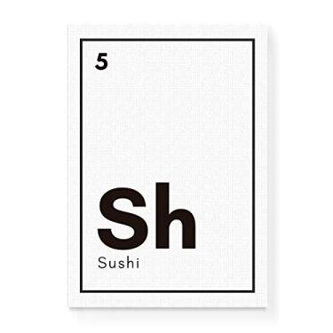 Imagem de Arte Maníacos Quadro Decorativo em Tela Canvas Sushi Elemento - 23x16,25cm