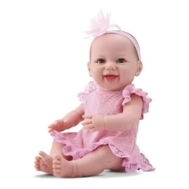 Imagem de Boneca Bebê Estilo Reborn Menina Dengo 8076 Abre Os Olhos