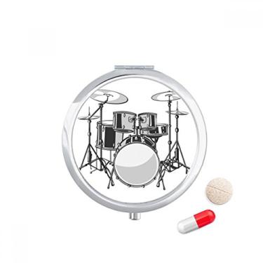 Imagem de Kit de bateria de música com ilustração de energia, caixa de armazenamento de remédios