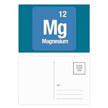 Imagem de Cartão postal de aniversário com elemento químico de magnésio Mg