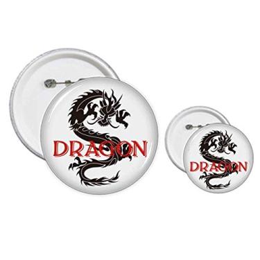 Imagem de Kit de artesanato com broches de dragão do leste oeste