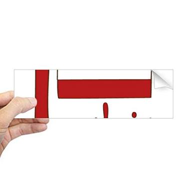 Imagem de DIYthinker Adesivo retangular com estampa vermelha da bandeira nacional da Letônia para notebook, janela