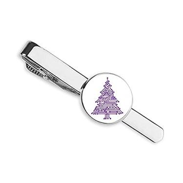 Imagem de Terminal Technology Number Line Prendedor de gravata para presente de homem de negócios