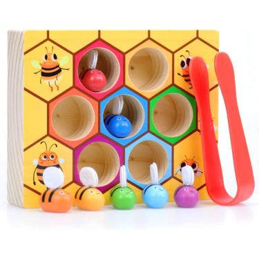 Brinquedos de madeira para crianças jogos de lógica educacional para  crianças pré-escolares sistema montessori para a infância