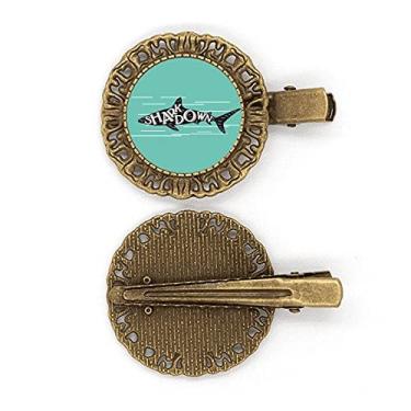 Imagem de Grampo de cabelo Shark Drop Outline Swimng Hairpin Headdress Broche