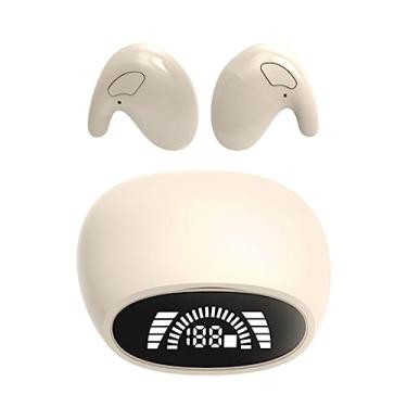 Imagem de de ouvido sem fio de ouvido esportivos Display de LED Redução de ruído Pequenos de ouvido para dormir de ouvido para dormir, Cor da pele