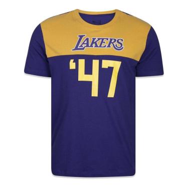 Imagem de Camiseta New Era NBA Los Angeles Lakers Core Manga Curta