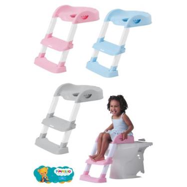 Imagem de Troninho Redutor Assento Vaso Sanitário Infantil Pimpolho Com Escada