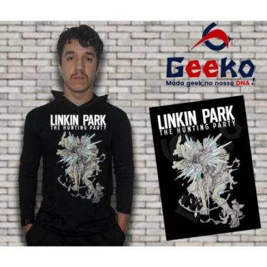 Imagem de Camiseta Linkin Park Manga Longa Com Capuz The Hunting Party Rock Geek