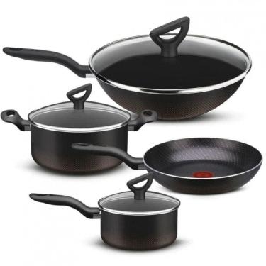 Imagem de Jogo De Panelas Antiaderentes Rochedo Inova Com 4 Peças