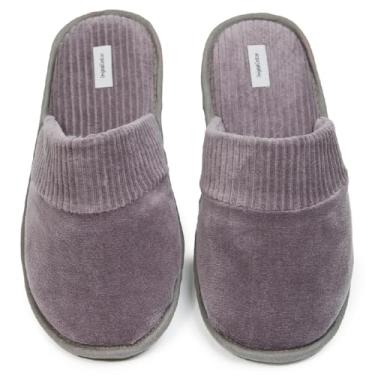 Imagem de Pantufa Cotelê Masculino (41-42, Chumbo)