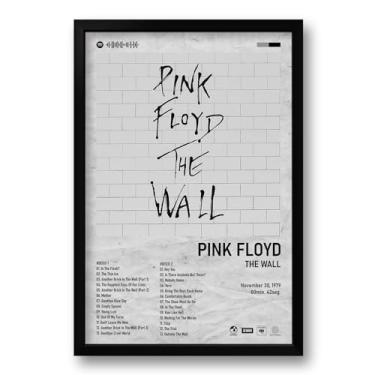 Imagem de Genérico Quadro Álbum Spotify The Wall - Pink Floyd - 40x60cm Retrô Rosa Poster