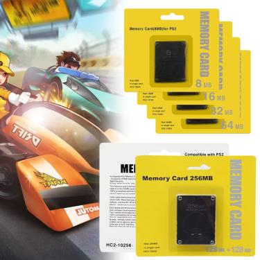 Imagem de Cartões de expansão de memória para Sony Playstation 2  Slim Game Data Console  8MB  64MB  256MB