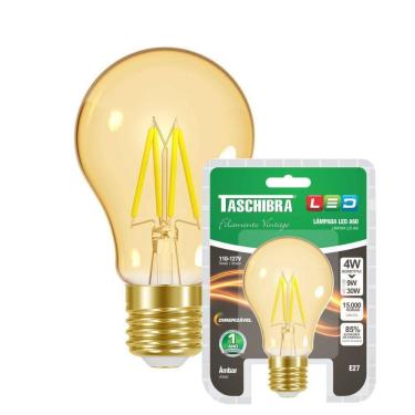 Imagem de Lâmpada Led Filamento A60 E27 Dimerizavel Taschibra 110v