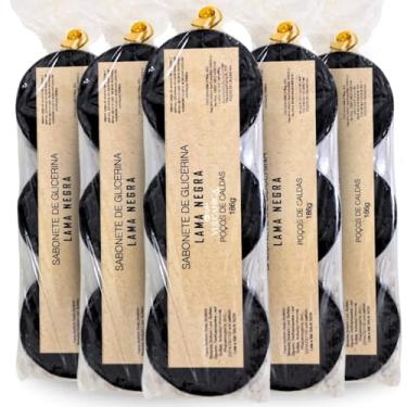 Imagem de Kit 15 Barras Sabonete Lama Negra Vulcânica Glicerina Natural - Poços de Caldas