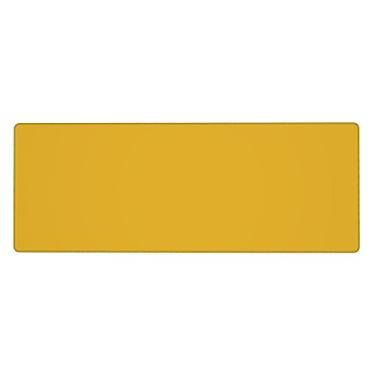 Imagem de Teclado de borracha extra grande dourado de cor sólida, 30 x 80 cm, teclado multifuncional superespesso para proporcionar uma sensação confortável