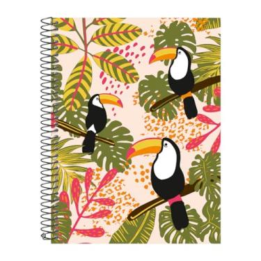Imagem de Caderno Universitário Capa Dura Tropícal Tucano Rosa 10 Matérias