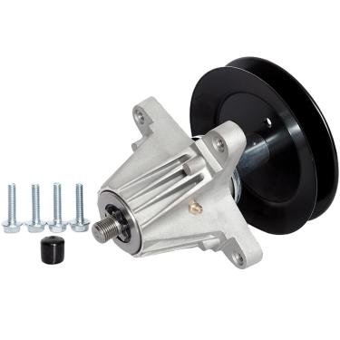 Imagem de SCBHWJ 618-06978 918-06978 Conjunto de eixo com polia compatível com RZT-S54 MTD Troy Bilt TB2454 Craftsman T8400 G8400 Z6660, serve para deck de 137 cm
