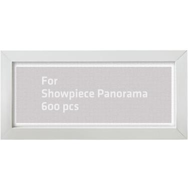 Imagem de Pintoo Jigsaw Puzzle Frame Tailor-Made for Pintoo's 600 Pieces Panorama Puzzle ONLY - Cool Gray - Effortless & Toolless Assembly NO Glue Required [W1085]