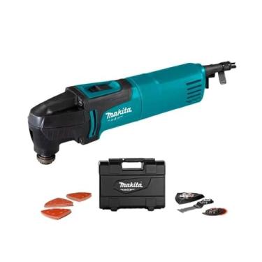 Imagem de Multiferramenta Oscilante 200w Makita MT M9800BKX2 com Maleta e Acessorios (220v)