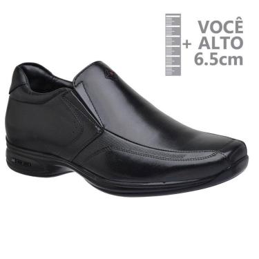 Imagem de Sapato Com Salto Interno Couro Jota Pe Preto 5g 79656-Masculino